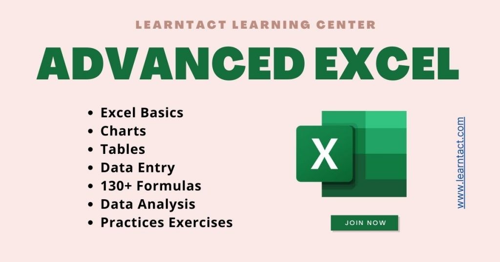Advanced Excel Course Learntact Com